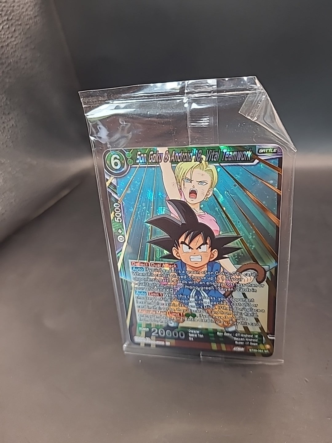 Son Goku & Android 18, Vital Teamwork BT20-064 SR - Dragon Ball Super Card