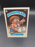 Topps Garbage Pail Kids 4th  Series  174a FRED THREAD PICTURE  BACK 
