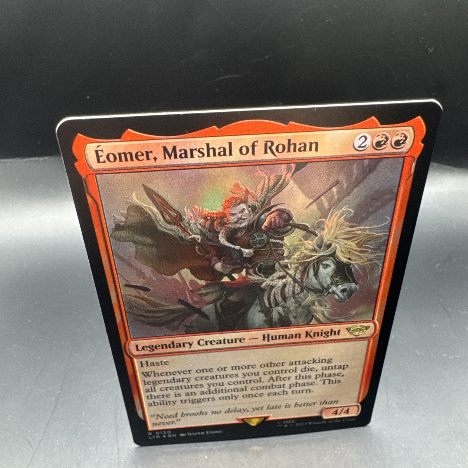 MTG FOIL Eomer, Marshal of Rohan -LTR- : Tales of Middle-Earth R0120