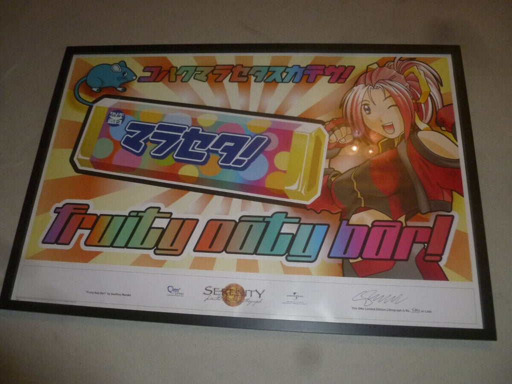 Serenity Limited Edition Lithograph Signed Fruity Oaty Bar only 1000 worldwide