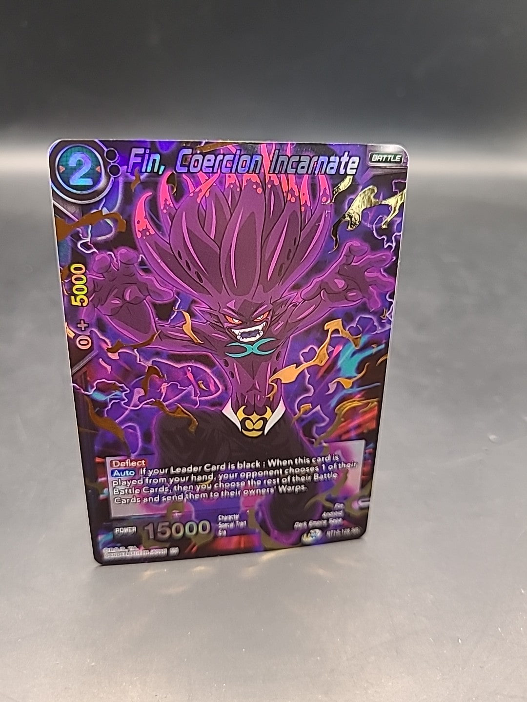 Fin, Coercion Incarnate BT15-128 SR - Dragon Ball Super Card Game