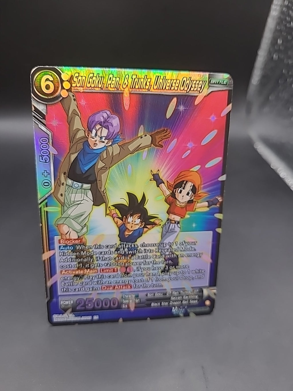 Dragon Ball BT30-124 Son Goku, Pan, & Trunks, Universe Odyssey SR Masters