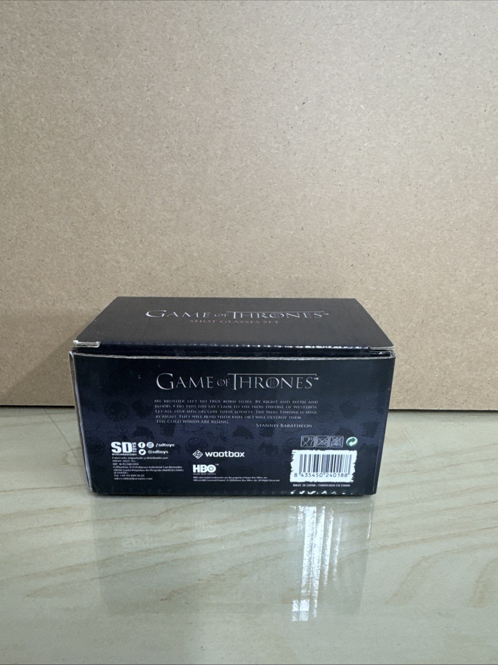 HBO official Game of Thrones Shot Glasses Set of 2