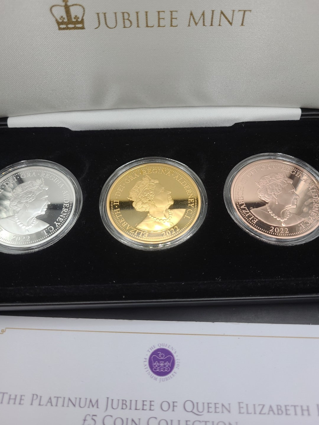 2022 Queen Elizabeth II Platinum Jubilee £5 Coin Collection, Limited Edition