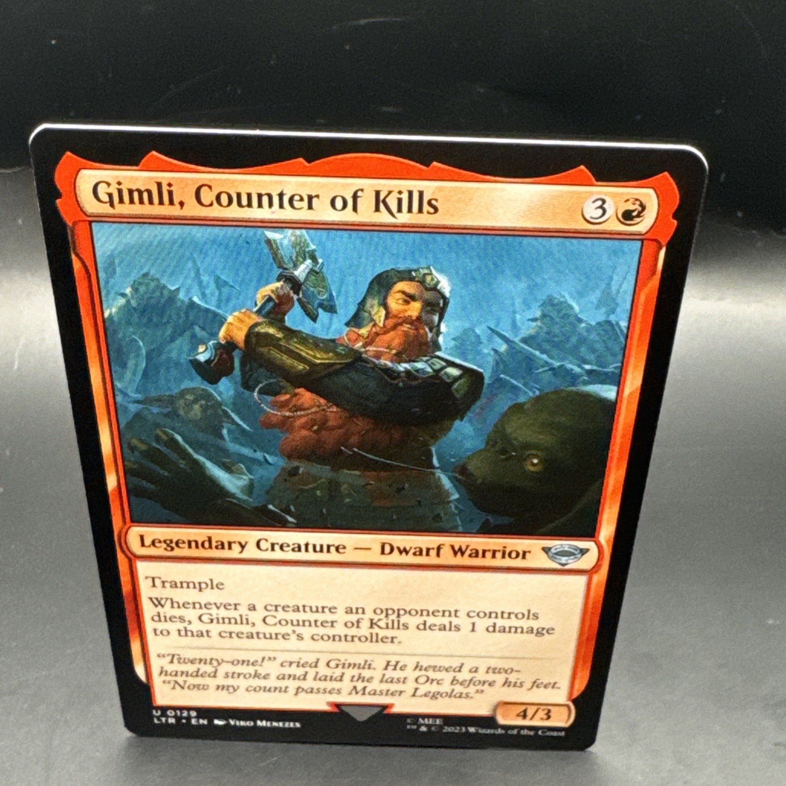 [MTG] Gimli, Counter of Kills (Foil) (0129) (LTR) NM