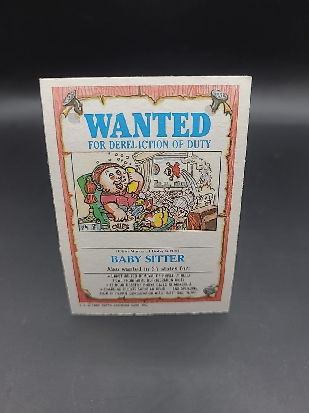 GARBAGE PAIL KIDS - SURREAL NEAL - 196b - 1986 4th Series