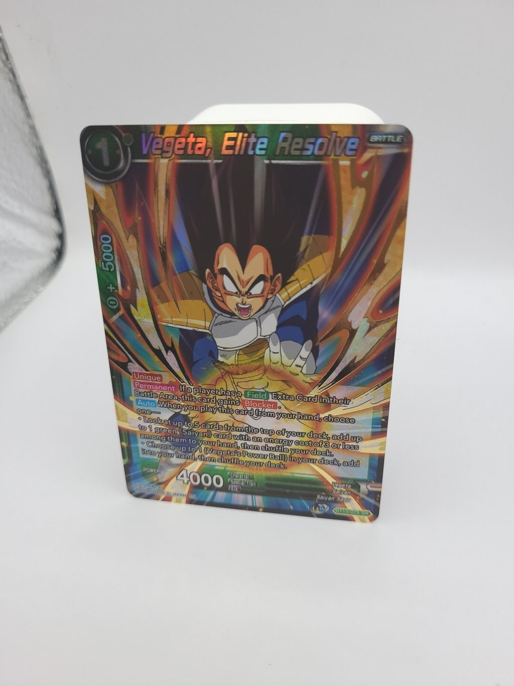 Vegeta, Elite Resolve BT15-075 SR - Dragon Ball Super Card Game