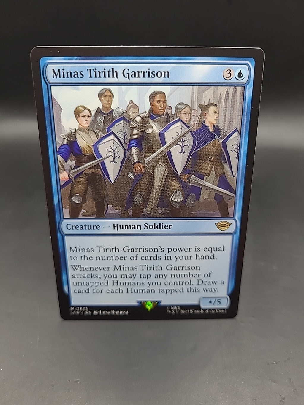 MTG ~ Minas Tirith Garrison ~ Extended Art ~ Lord Of The Rings ~ LTR 0825