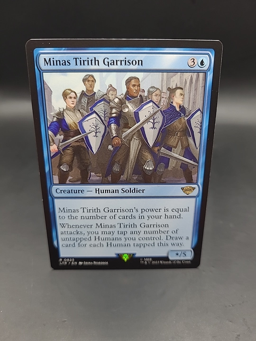 MTG ~ Minas Tirith Garrison ~ Extended Art ~ Lord Of The Rings ~ LTR 0825