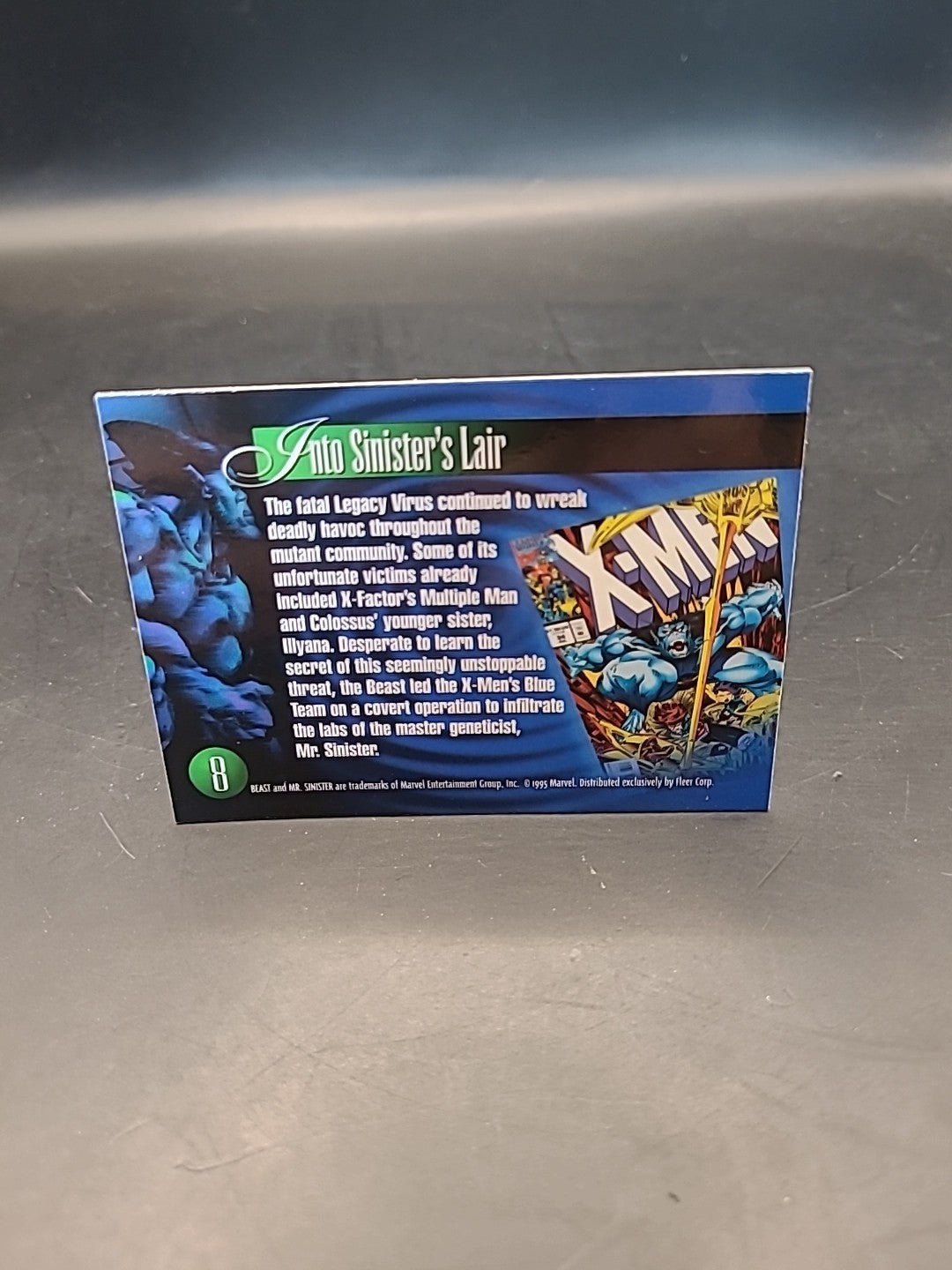 1995 Flair Marvel Annual Beast Into Sinister's Lair #8 Comic Card