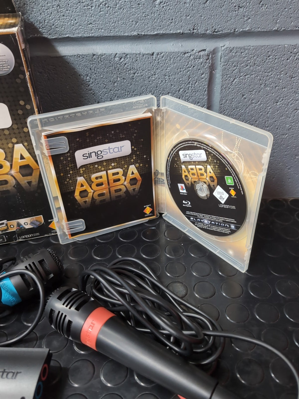 Abba Sing star PS3 Game And Microphones Boxed