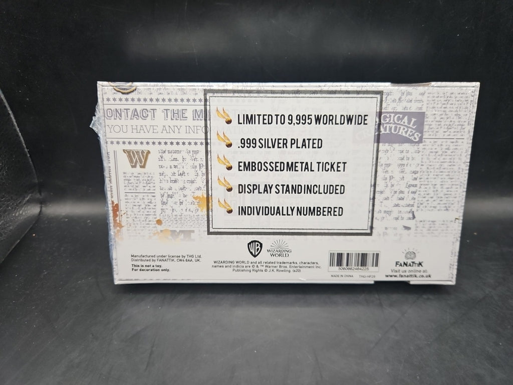 Harry Potter Quidditch World Cup Final Silver Plated Ticket Brand New And Sealed