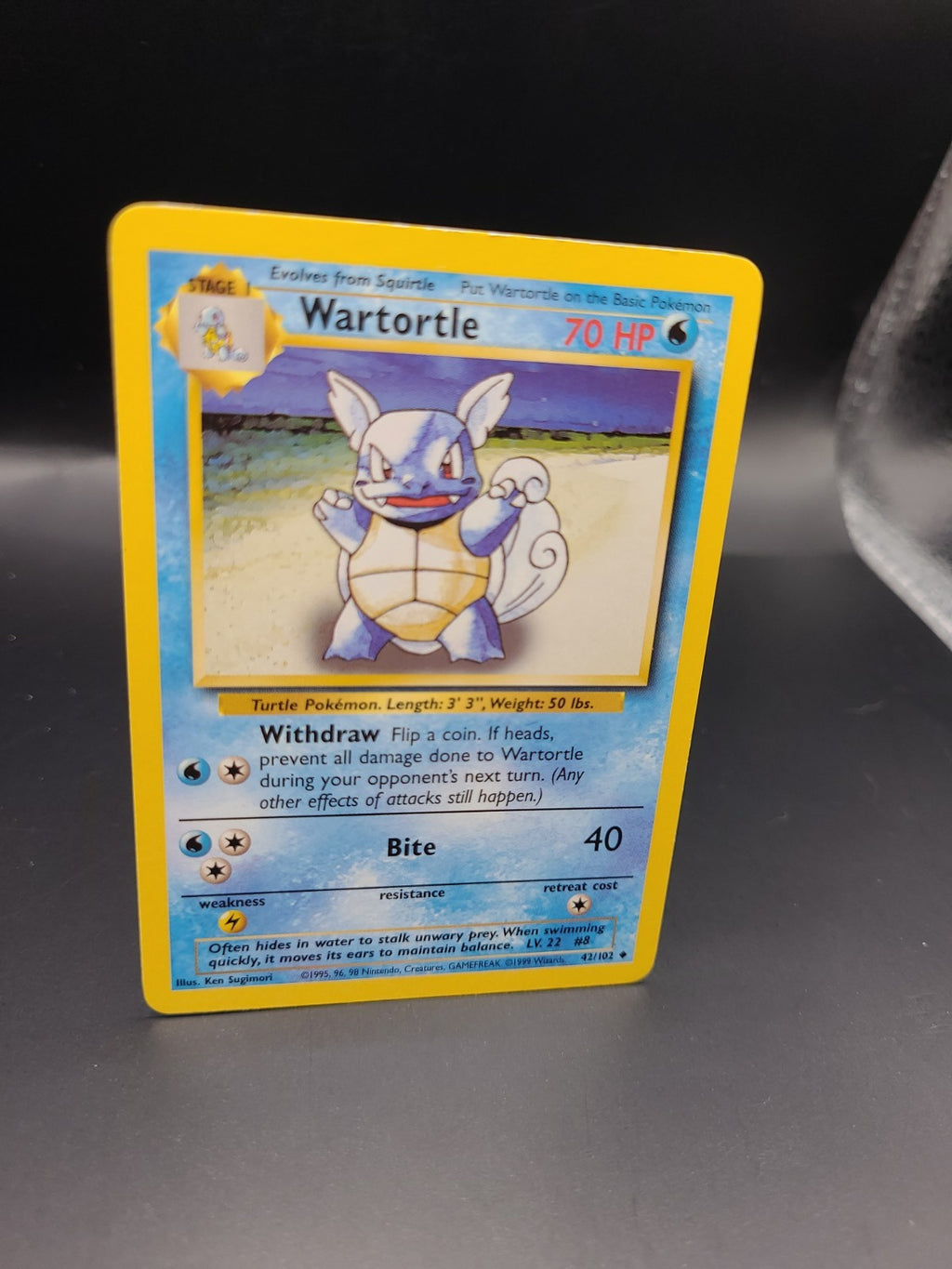 Wartortle 42/102 | Base Set | Non Holo Pokemon Card MP