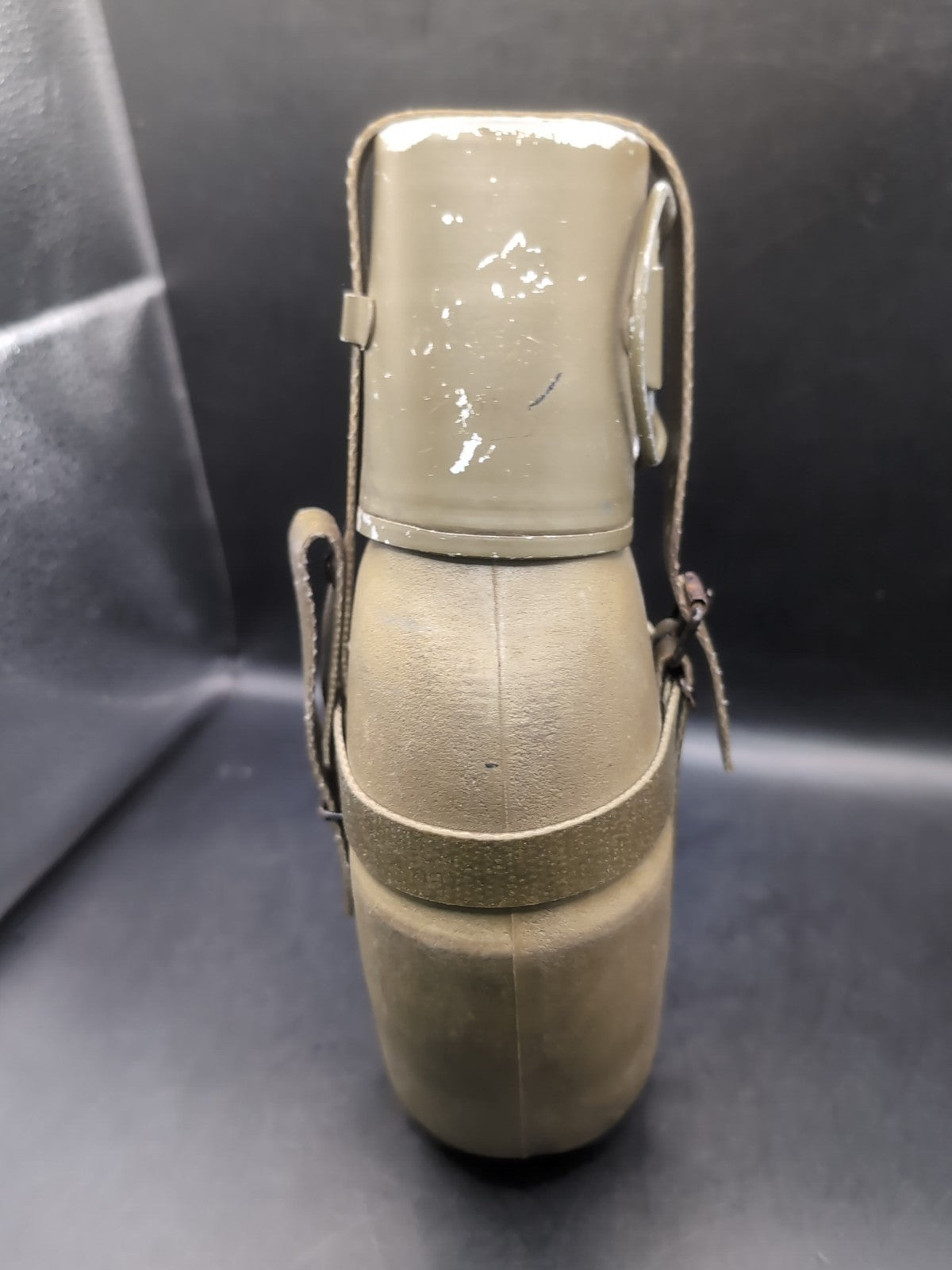 German army surplus drinking flask canteen and cup, green