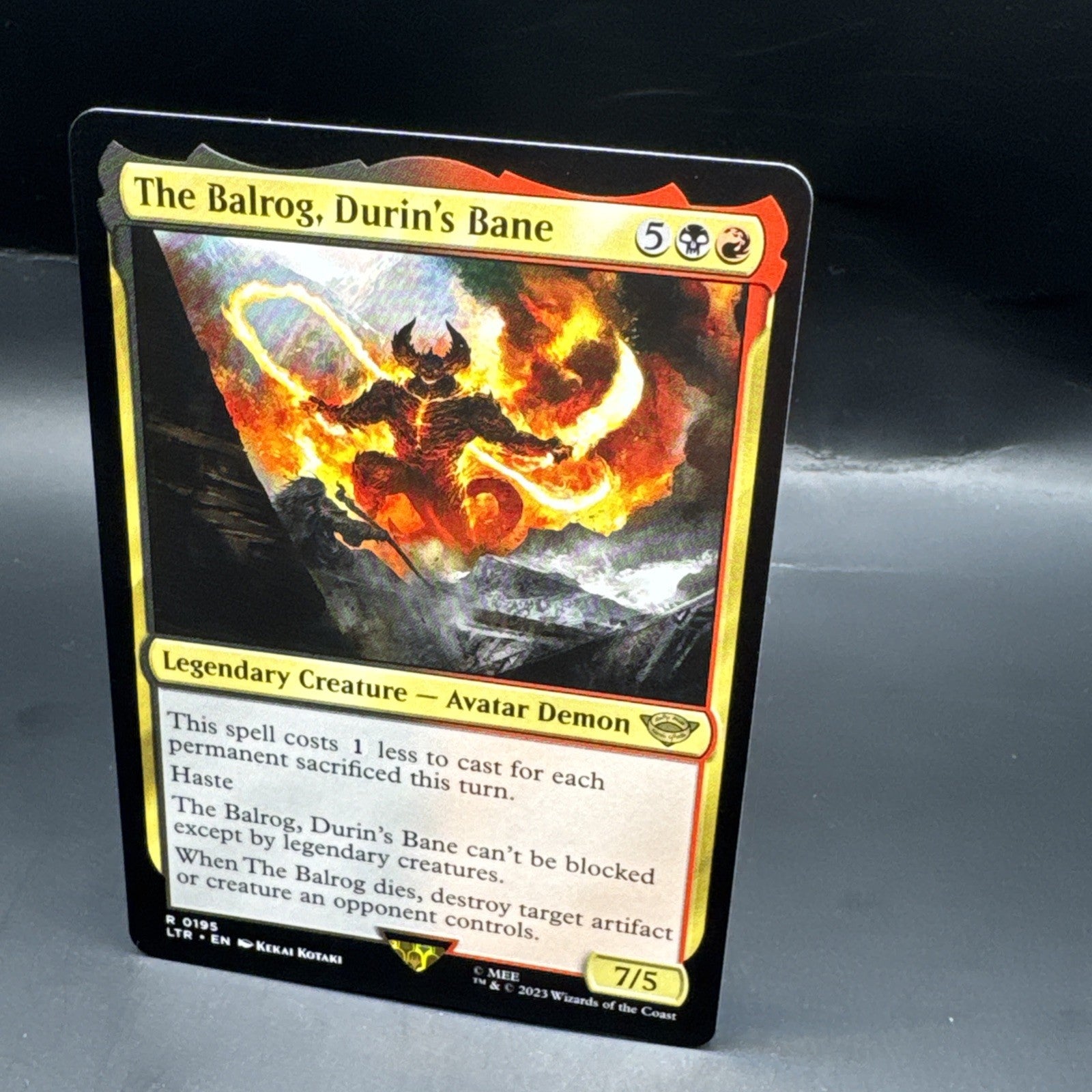 MTG LOTR The Balrog Durins Bane R0195