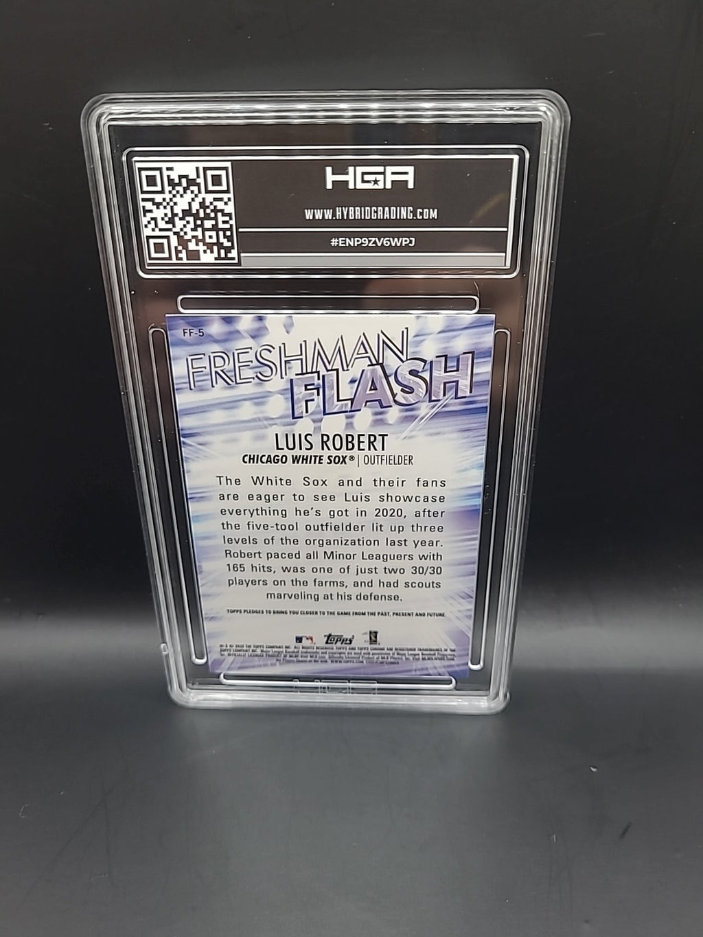 2020 Topps Chrome - Freshman Flash Luis Robert #FF-5 (RC) Graded 9.5 HGA