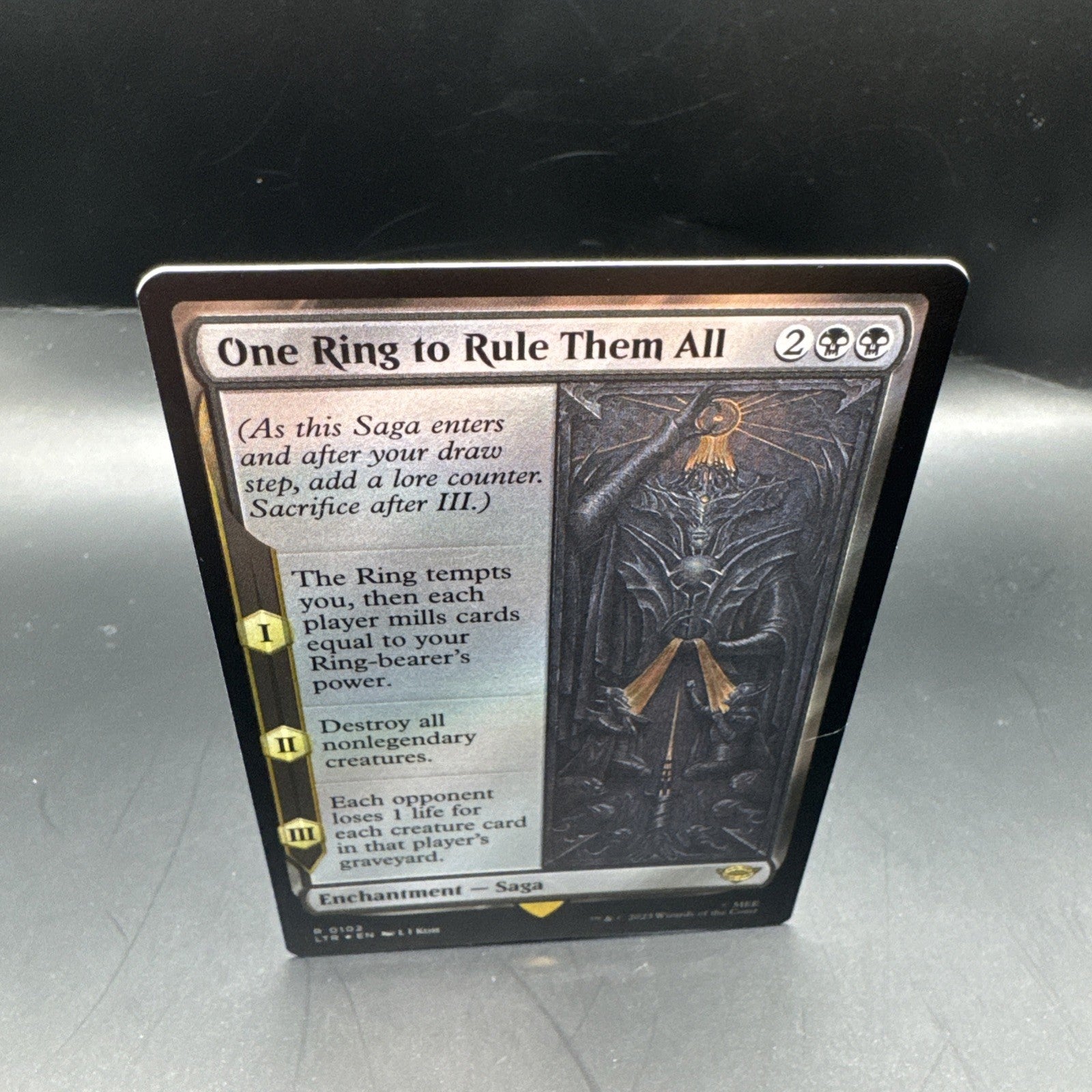 Foil One Ring to Rule Them All - LOTR - NM - Magic: The Gathering - MTG