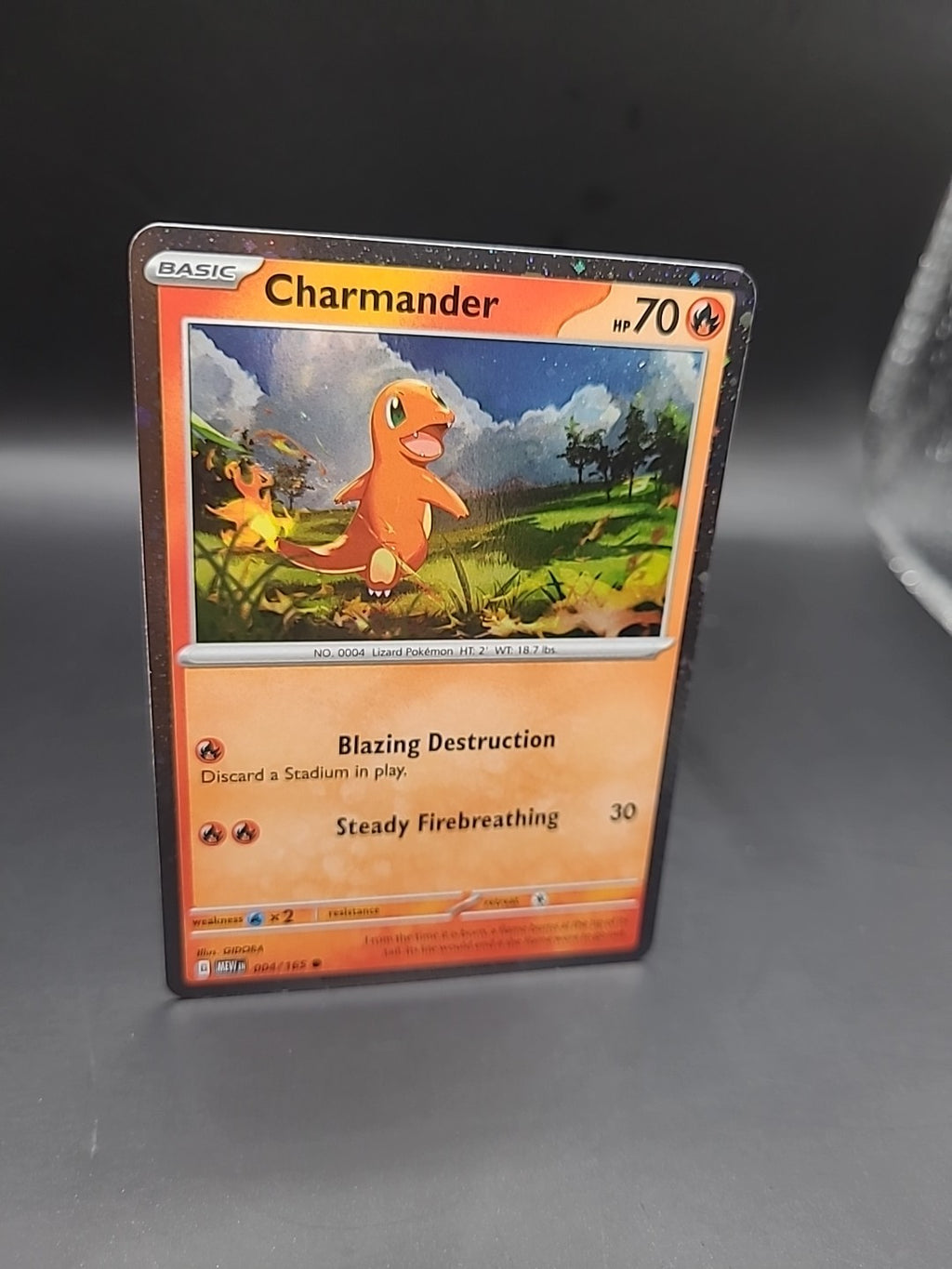 Pokémon TCG Charmander 004/165 Scarlet & Violet 151 Cosmo Holo Rare Promo 