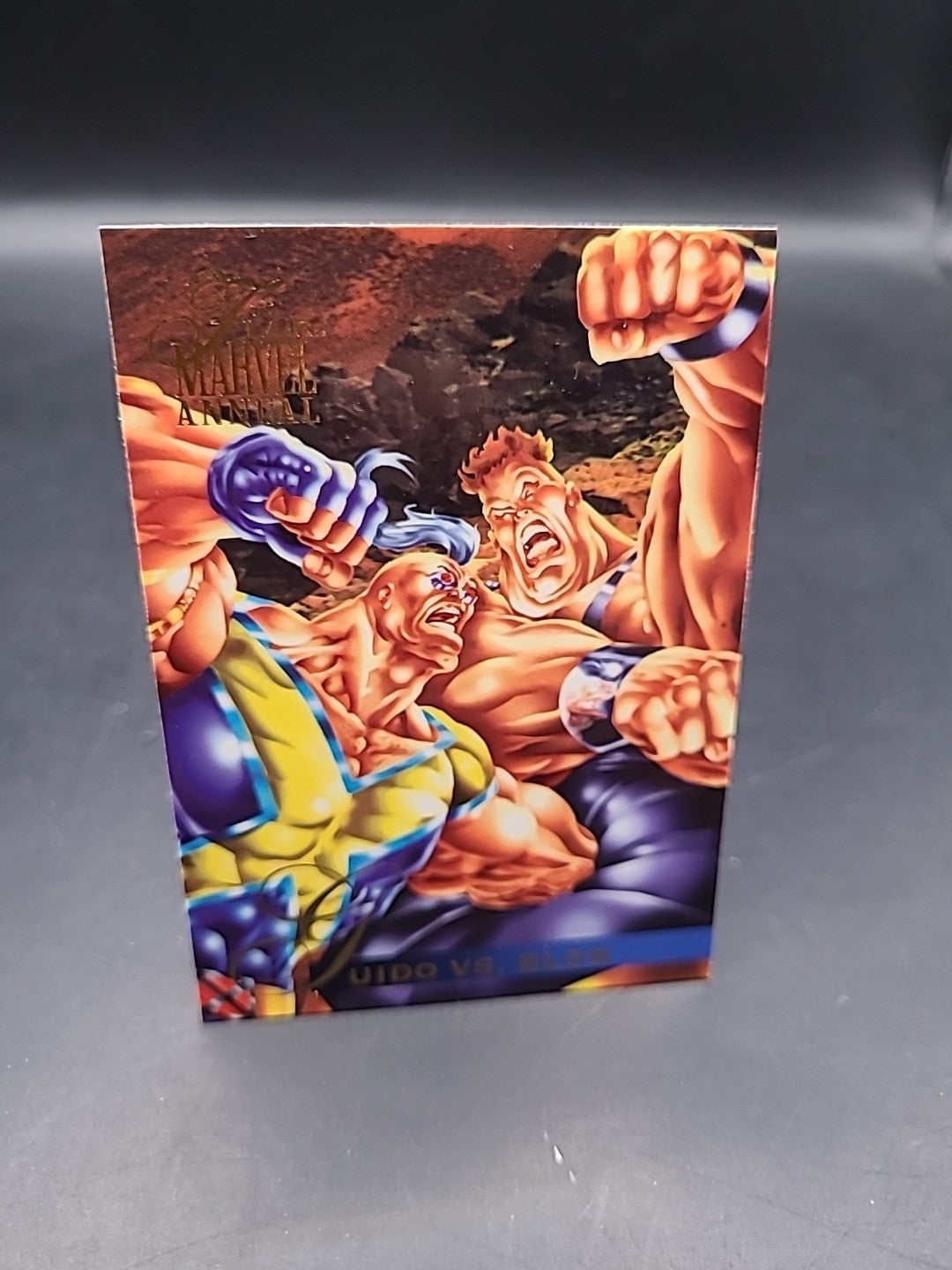 GUIDO VS. BLOB / 1995 Fleer Flair Marvel Annual BASE Trading Card #30