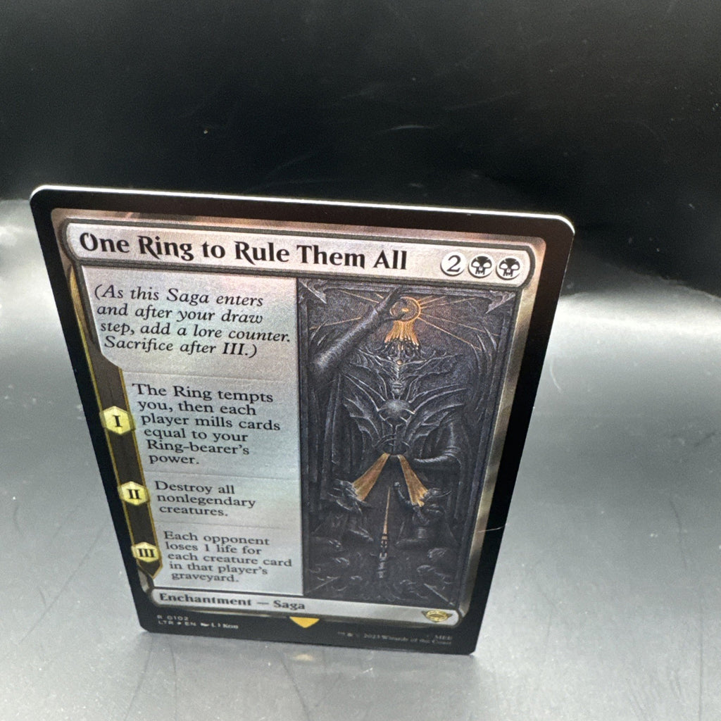 Foil One Ring to Rule Them All - LOTR - NM - Magic: The Gathering - MTG