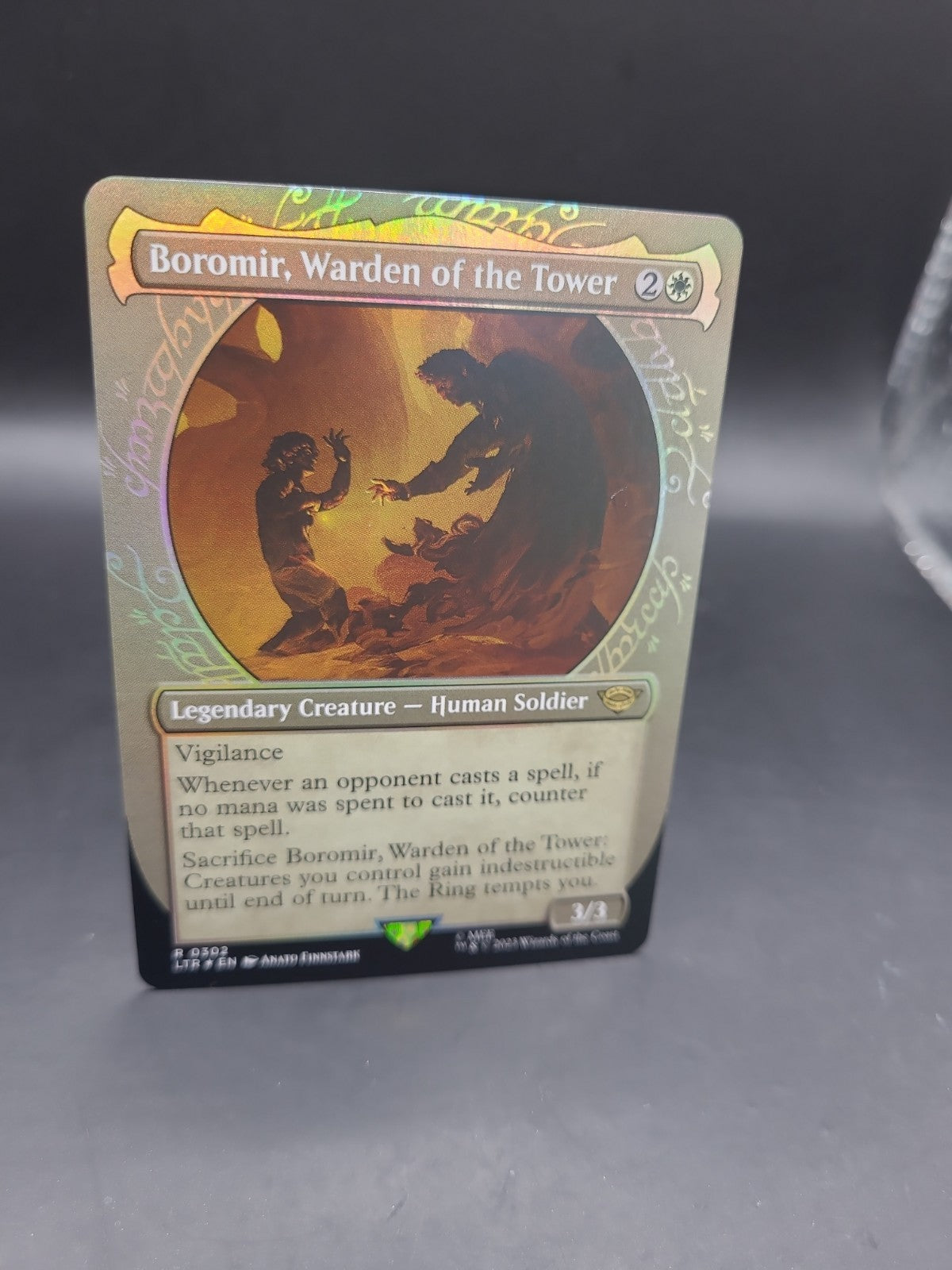 MTG FOIL Boromir, Warden of the Tower(#302) Showcase - The Lord of the Rings