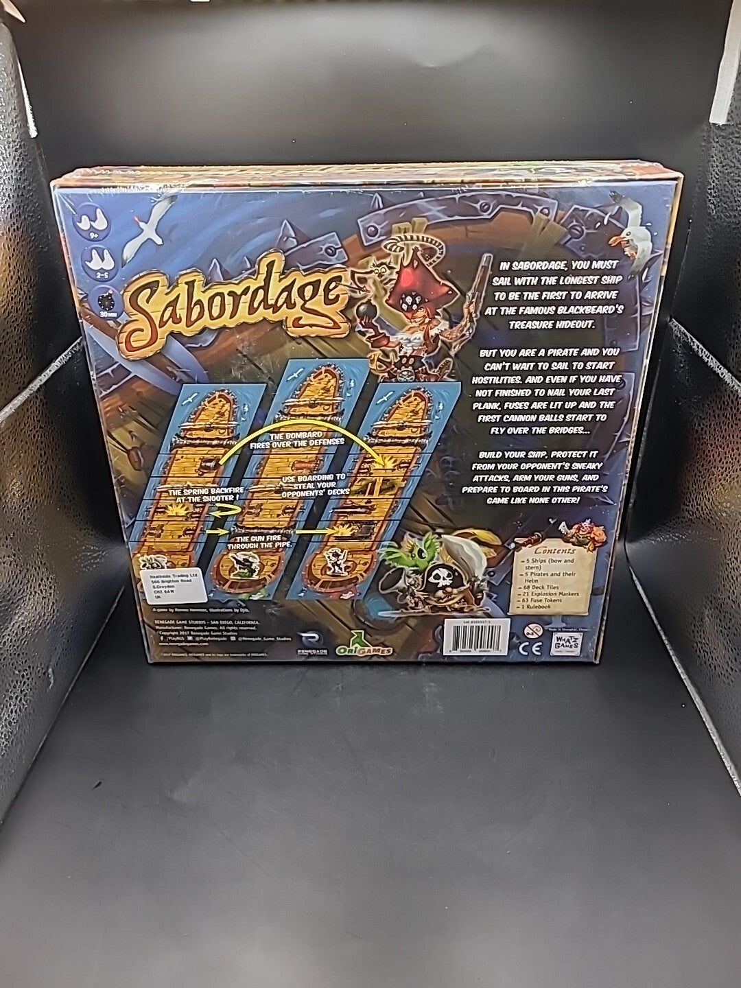 Sabordage Pirate Board Game by Renegade (2017) New Sealed