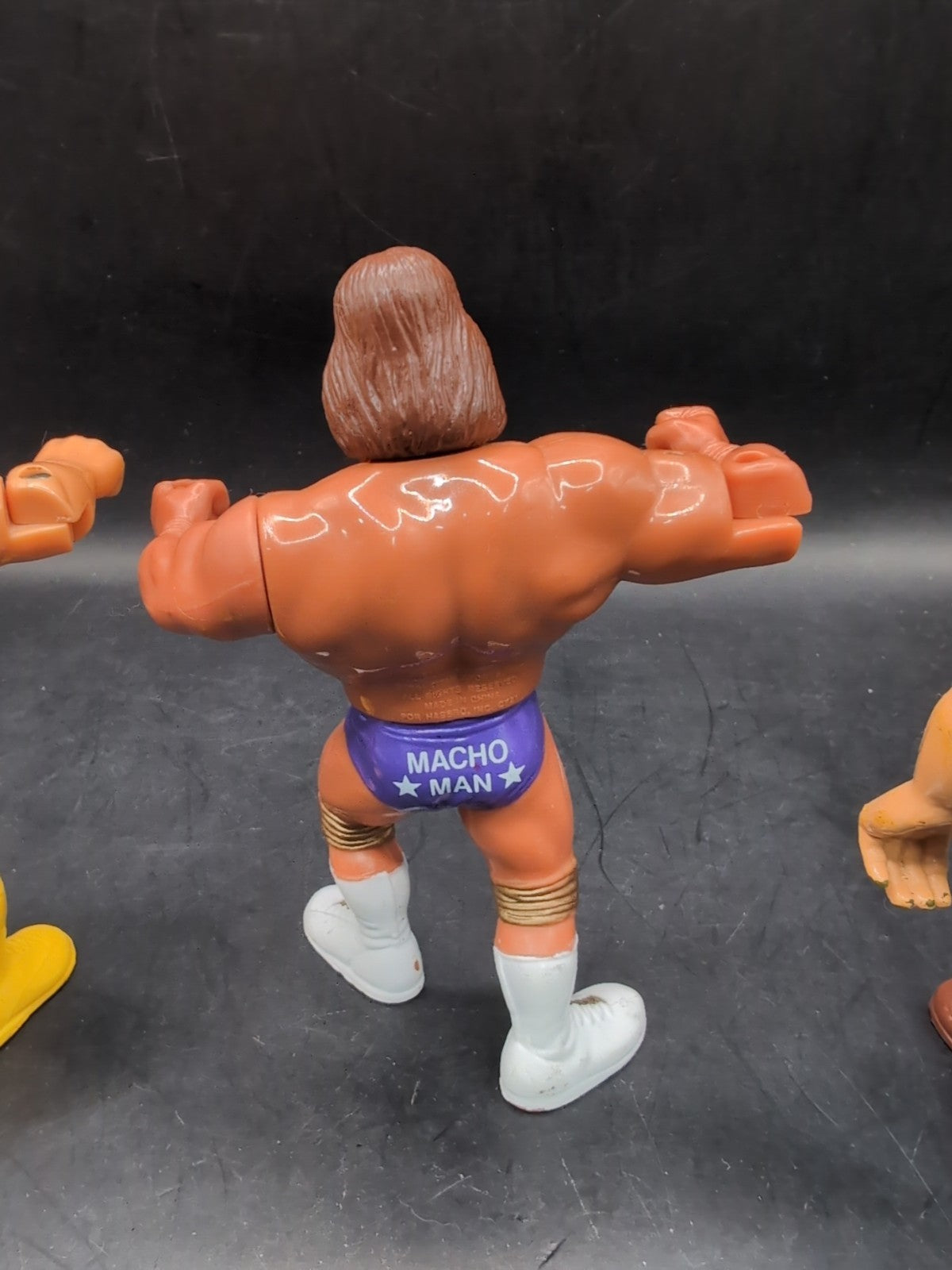 3 X WWF Hasbro Wrestling Figures Greg Valentine, Macho King & Skinner