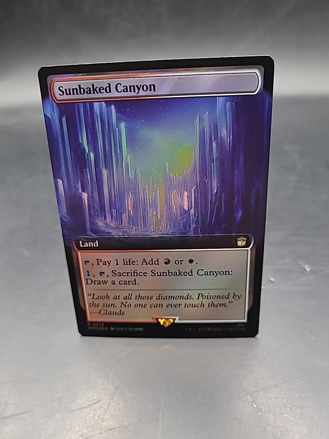 MTG Sunbaked Canyon (Surge Foil Extended Art) Doctor Who
