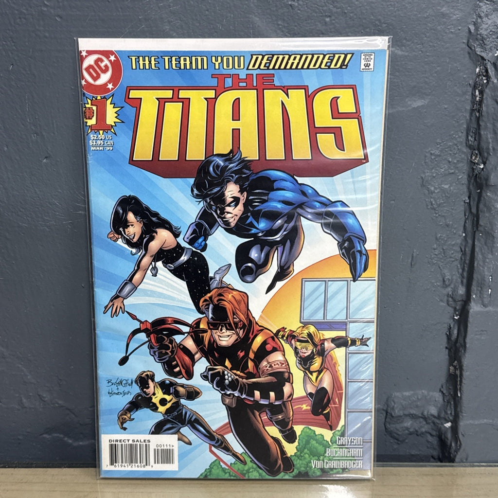 DC Comics The Titans 1 Comic Book 1999 Grayson Buckingham Von Grawbadger
