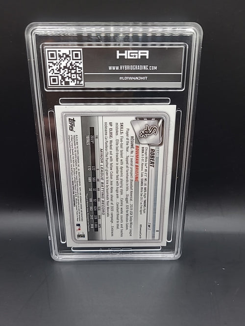 2020 Bowman Chrome LUIS ROBERT #8 Rookie Card Graded 9.5 HGA