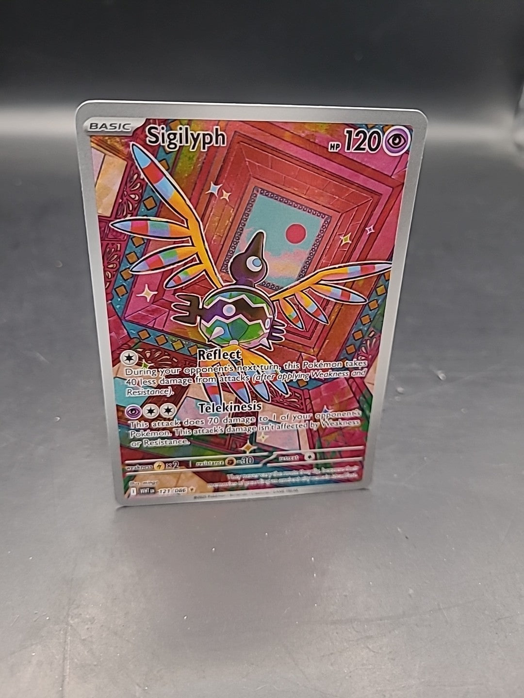 Pokemon TCG - Sigilyph - 121/086- SV: White Flare Illustration Rare