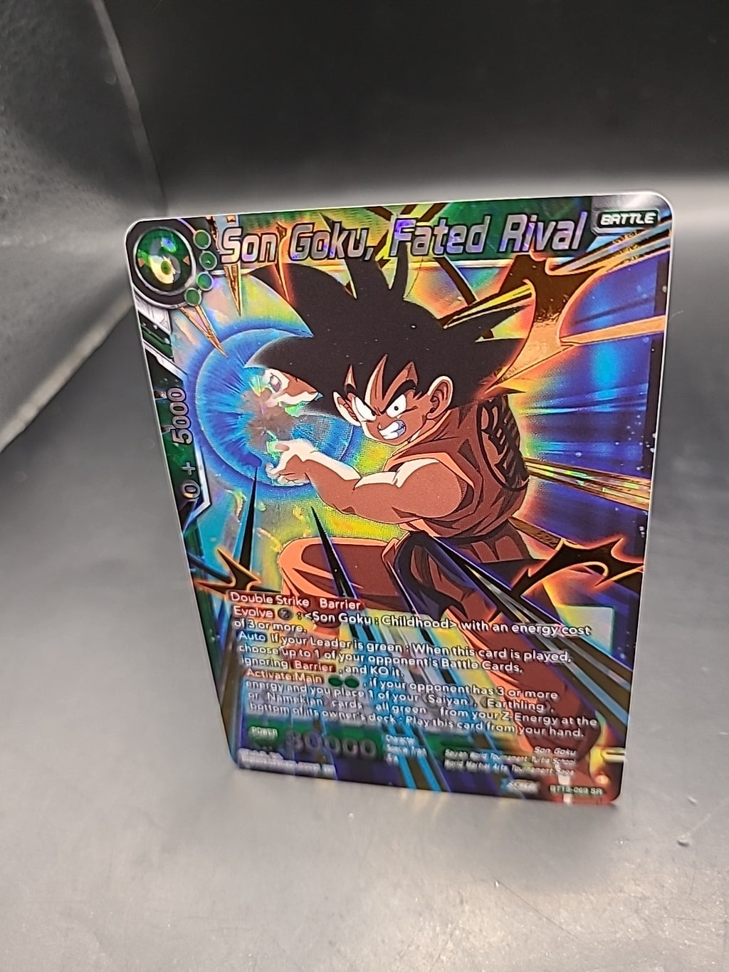 Son Goku, Fated Rival - Dawn of the Z-Legends BT18-069 SR Gold Foil Mint