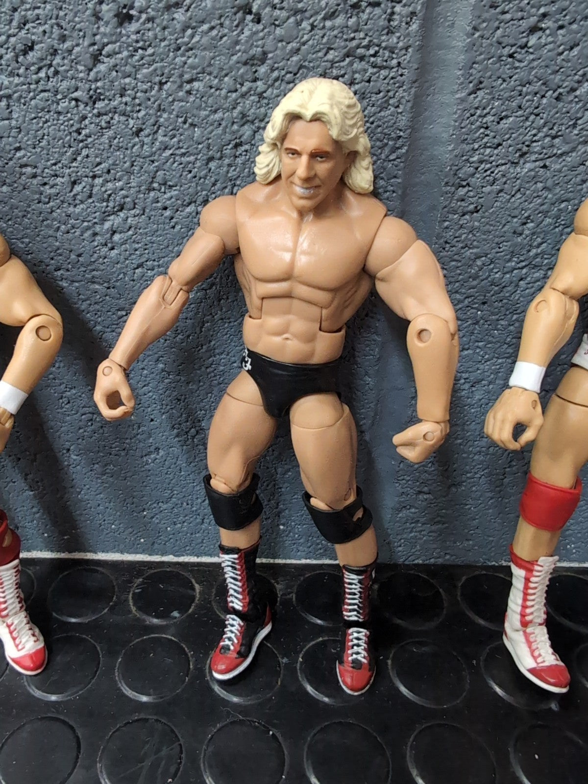 3 X Mattel Wrestling Figures Flair, Anderson, Blanchard, WCW/WWE