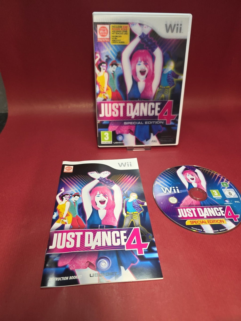 Just Dance 4 Special Edition Nintendo Wii Video Game Manual PAL Lenticular 