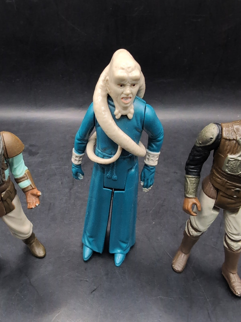 3 X Vintage Kenner Star Wars Figures Bib Fortuna, Lando Calrissian & Weequay
