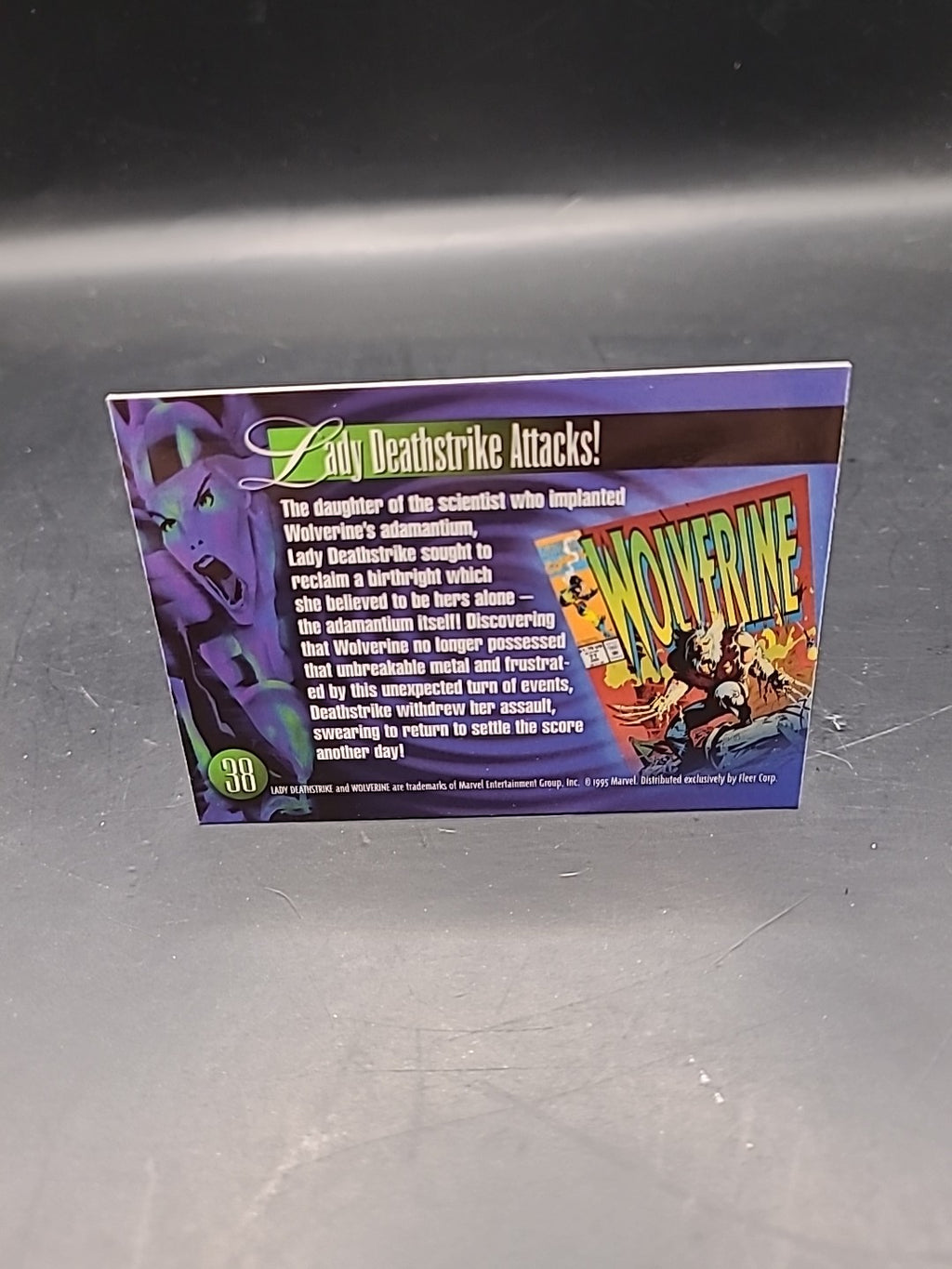 1995 Flair Marvel Annual High Grade Wolverine & Lady Deathstrike #38
