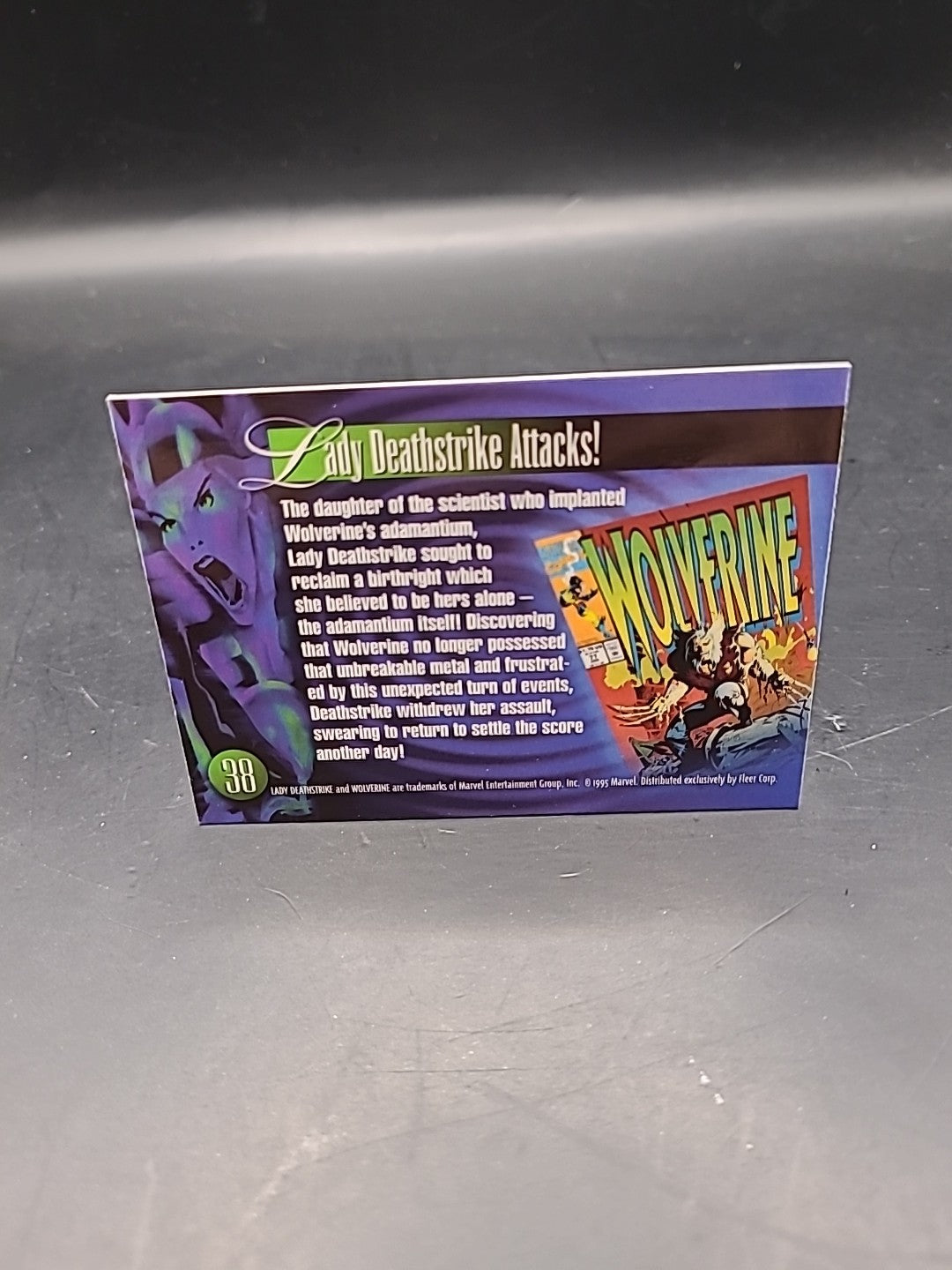 1995 Flair Marvel Annual High Grade Wolverine & Lady Deathstrike #38