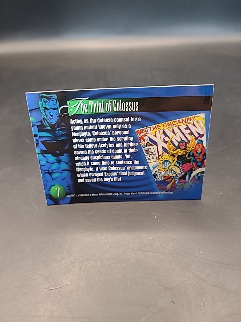 1995 Flair Marvel Annual Colossus Super Heroes #7 Comic Card