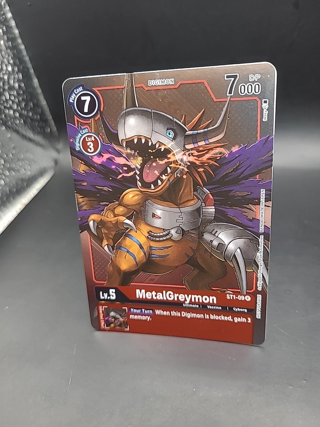 MetalGreymon Alternate Art Foil - ST1-09 NM - Digimon TCG Card