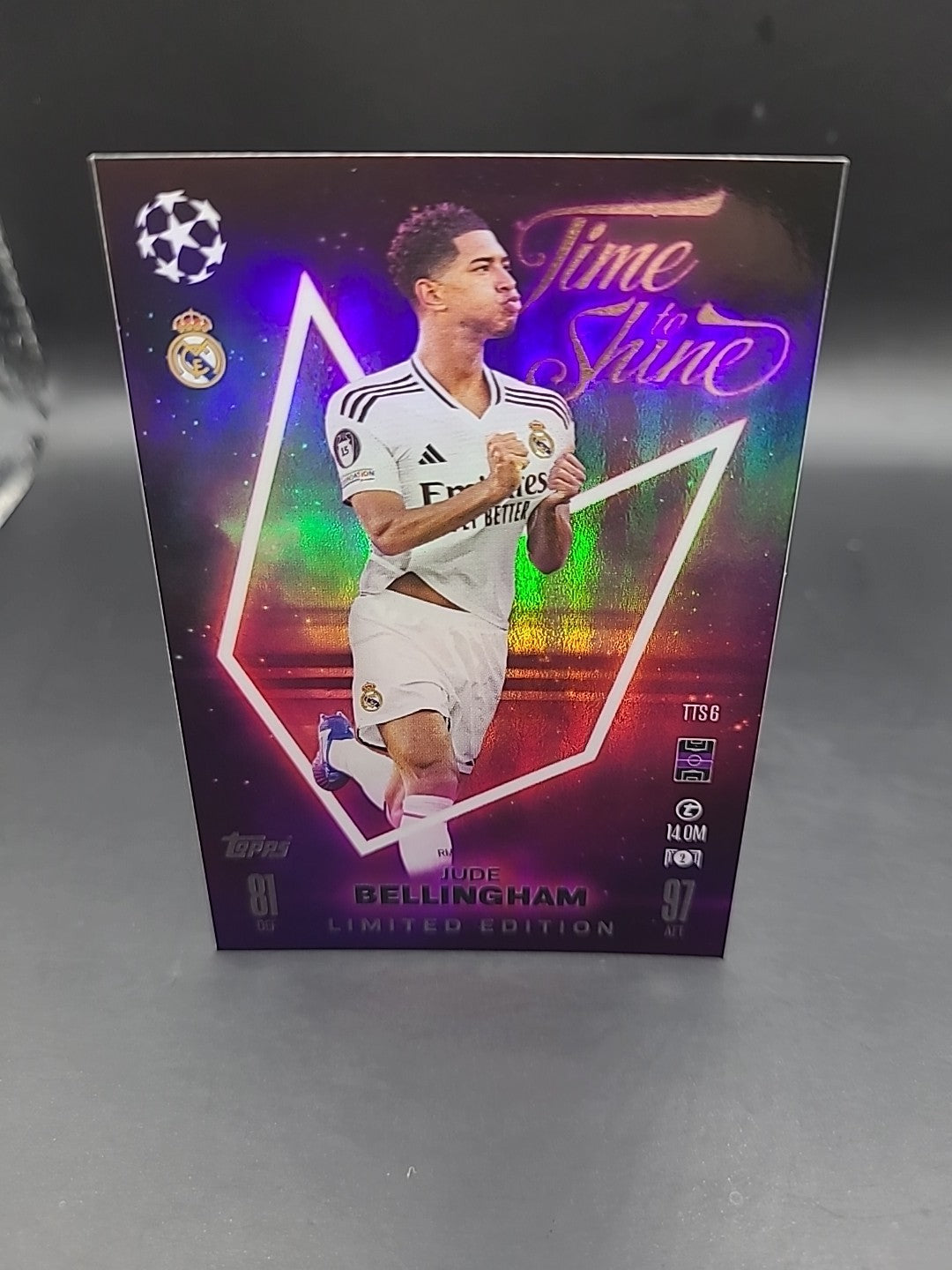 JUDE BELLINGHAM Limited Edition Topps Match Attax 2024/25 Time To Shine - TTS 6