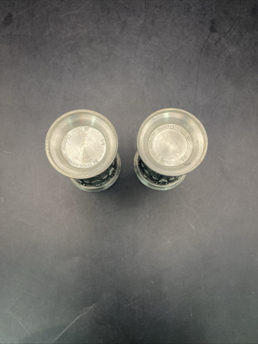 Zinn-Galerie Pewter 2 Shot Glasses NO BOX