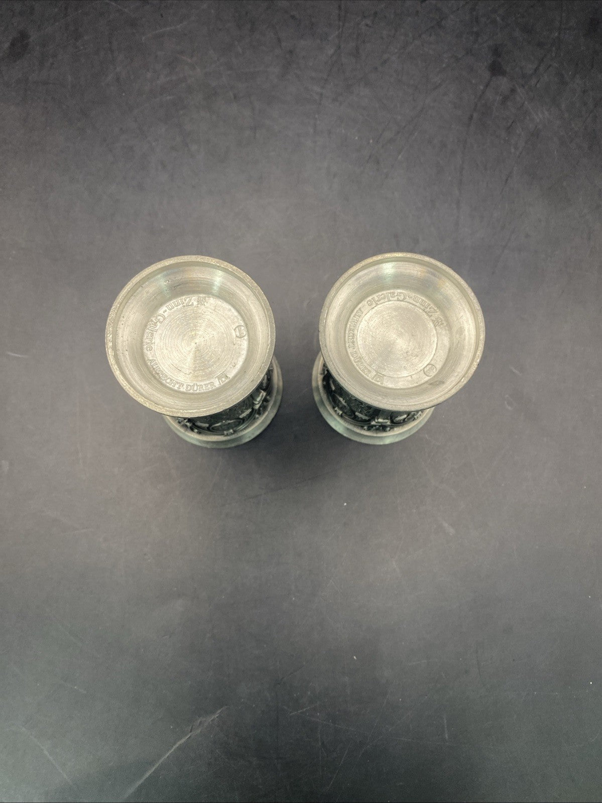 Zinn-Galerie Pewter 2 Shot Glasses NO BOX