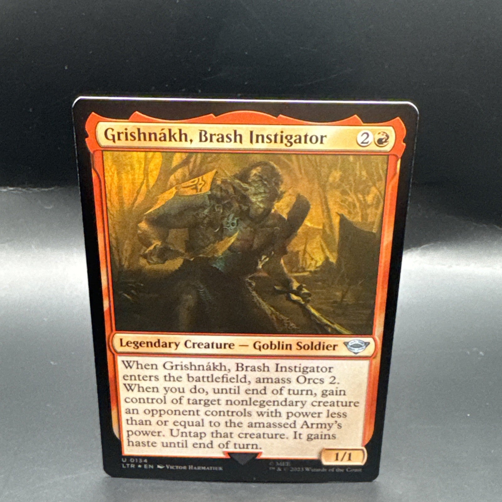 MTG Grishnakh, Brash Instigator - Foil C0135 + 1 Regular Card