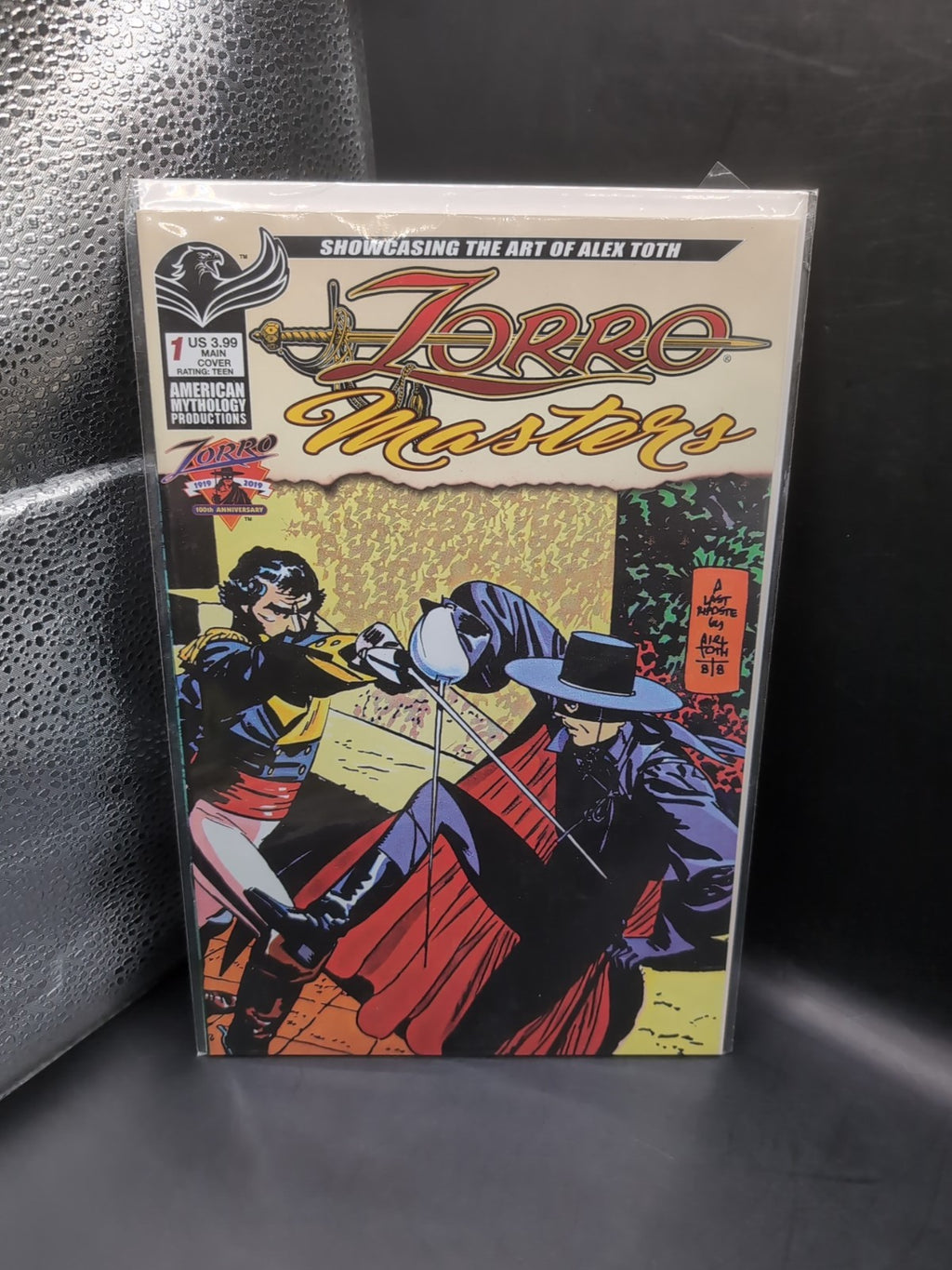 ZORRO #1 AMERICAN MYTHOLOGY PRODUCTIONS, Alex Toth Limited Edition Toth & Bagged