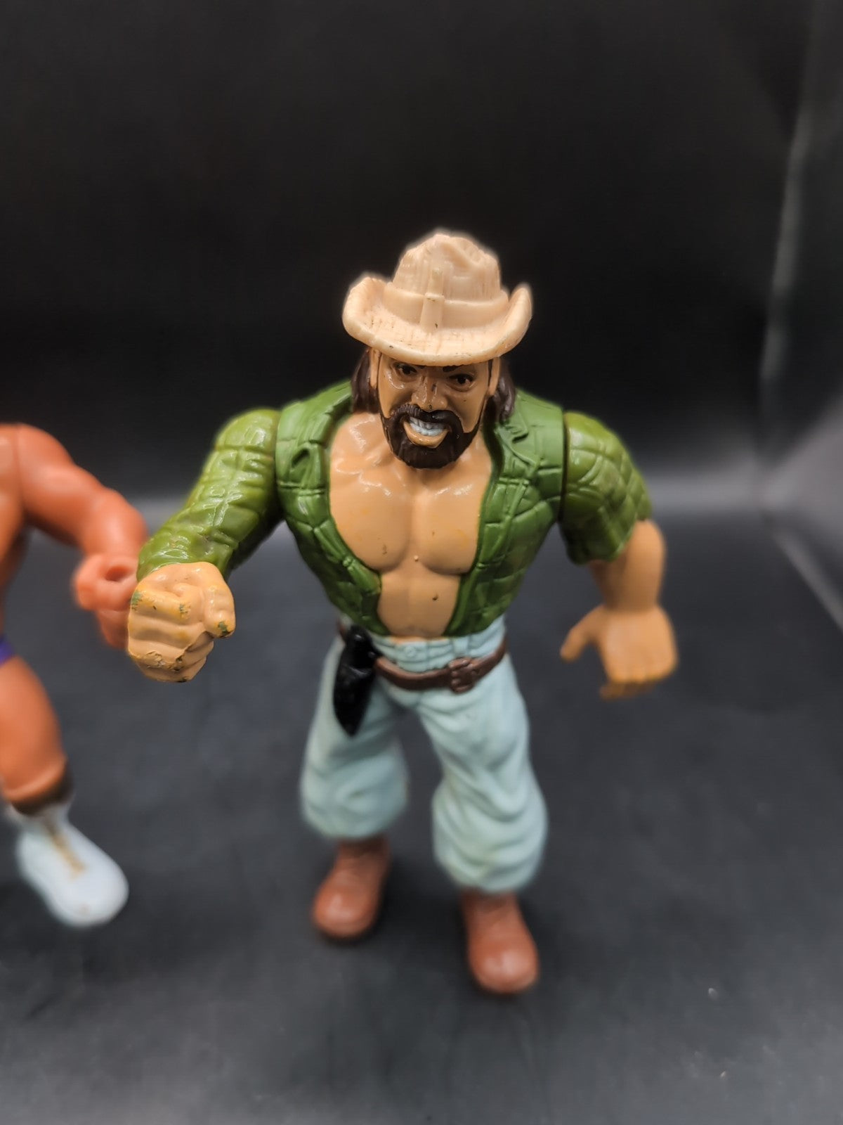 3 X WWF Hasbro Wrestling Figures Greg Valentine, Macho King & Skinner