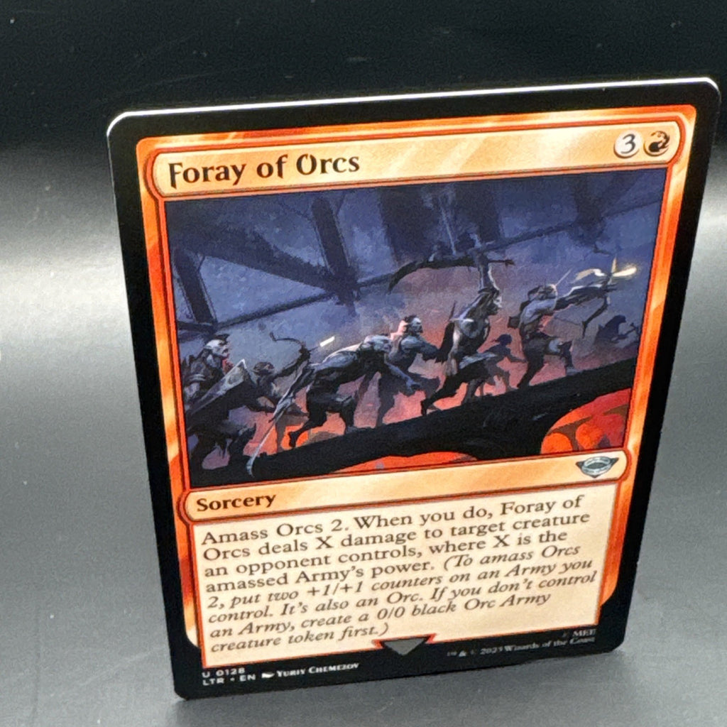 [MTG] Foray of Orcs (Foil) U0128, + 1 Regular Card