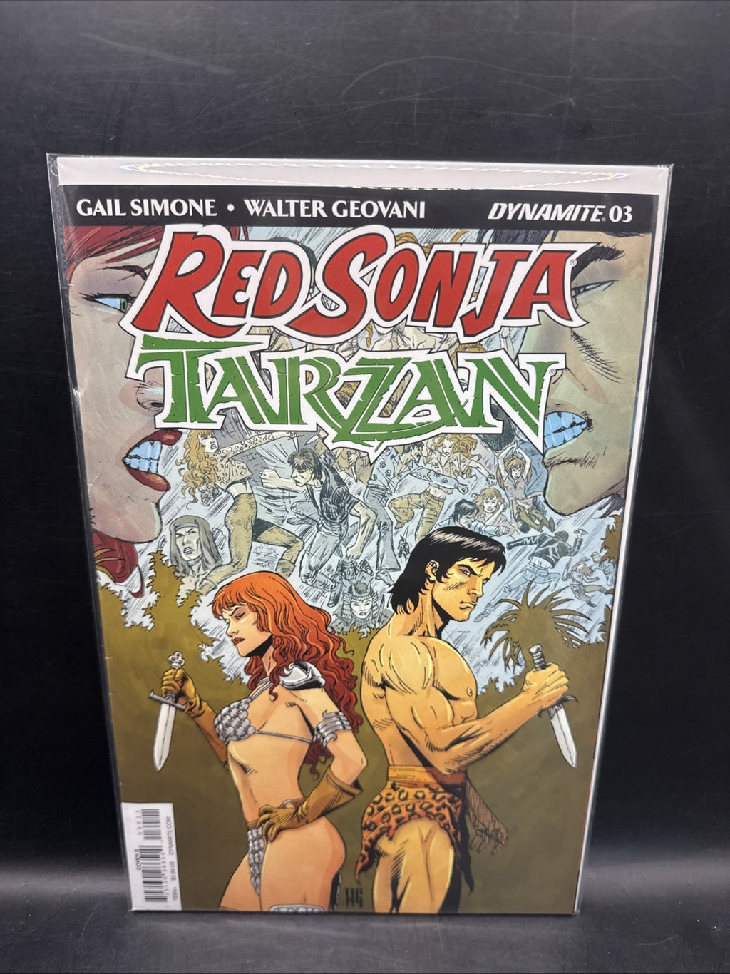 Red Sonja / Tarzan #3 (Cvr B) (2018) Walter Geovani