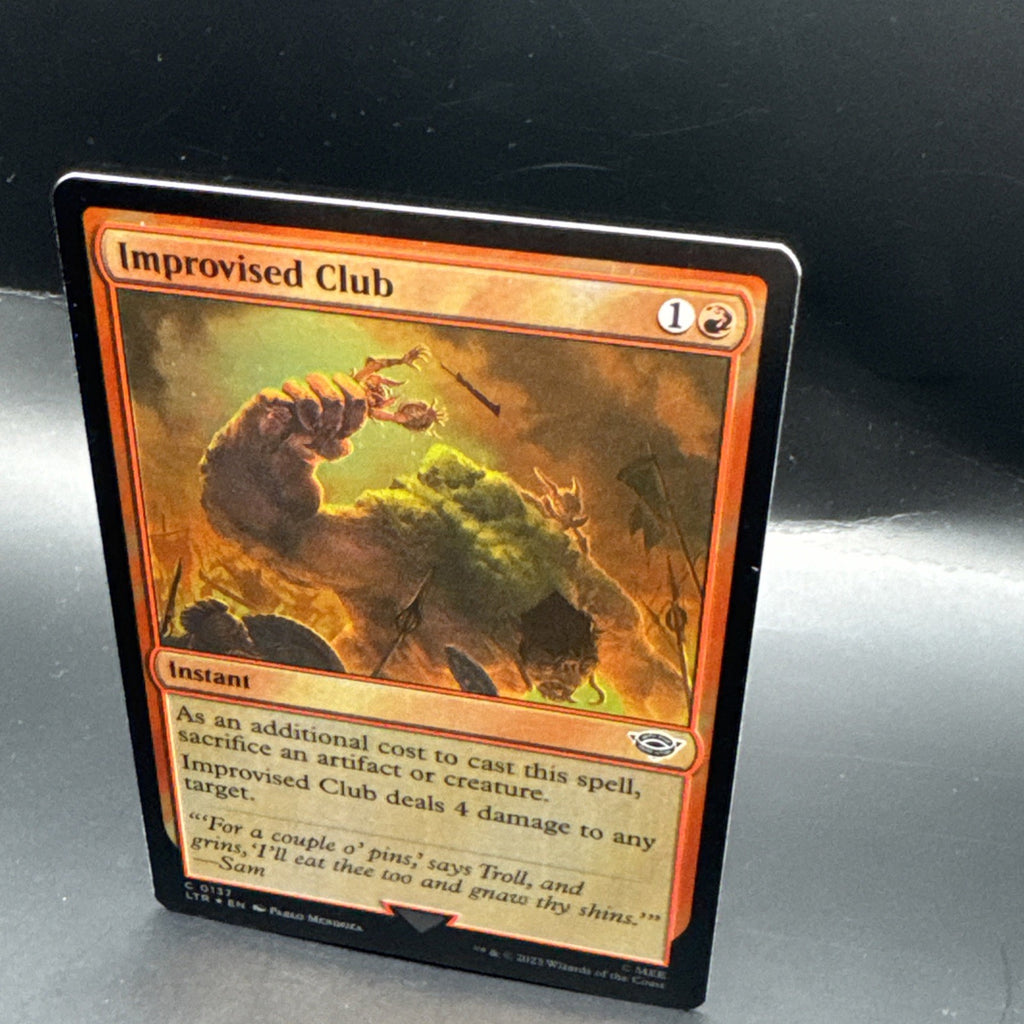 MTG Improvised Club (Foil) Tales of Middle-Earth C0137 + 1 Regular Card