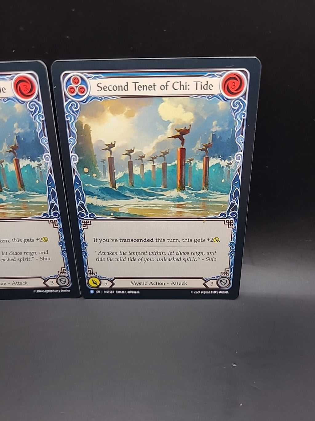 2 X Second Tenet of Chi: Tide Regular - MST082 NM - FaB Flesh and Blood