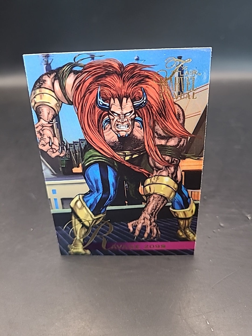 1995 Flair Marvel Annual Card 95 RAVAGE 2099
